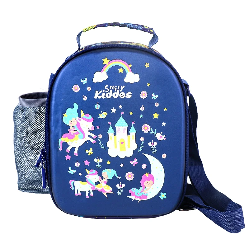 Smily Kiddos Hartop Eva Lunch Bag Unicorn theme - Blue