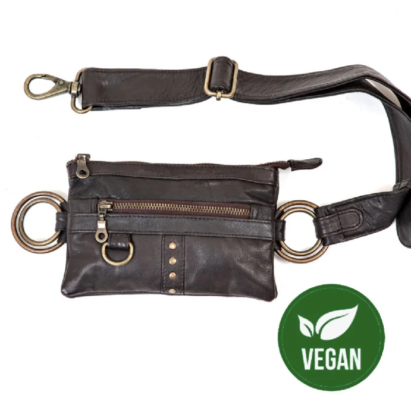 Vegan Leather Lila Belt | Falcon Brown