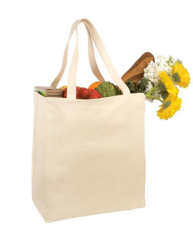 Cotton Twill Over-the-Shoulder Grocery Tote Bag TF280