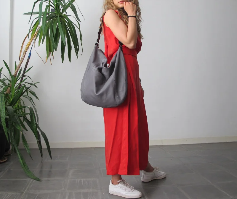 Leather Hobo Bag