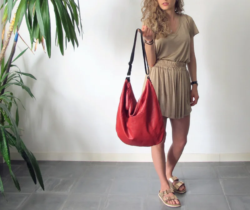 Leather Hobo Bag