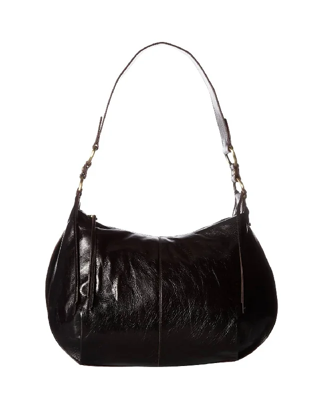 Lennox Leather Shoulder Bag In Black