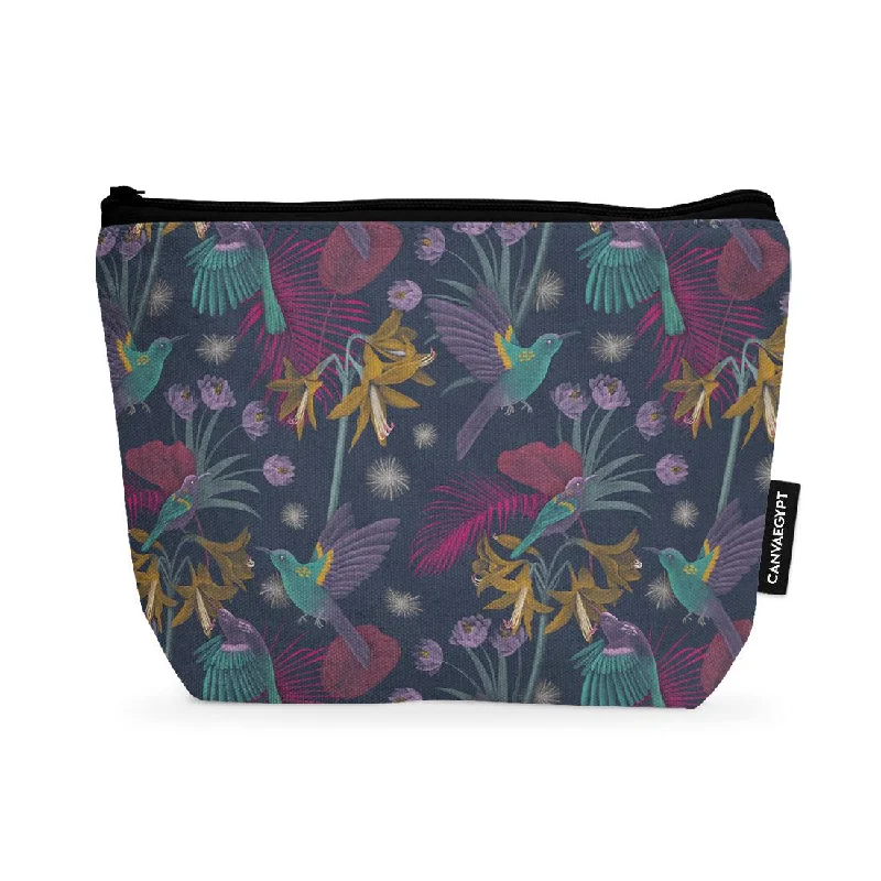 Makeup Pouch Birds Pattern