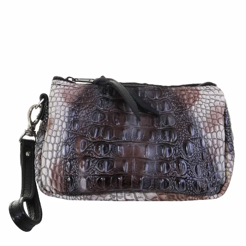 MPG116 - Zebra Crocodile Print Makeup Pouch