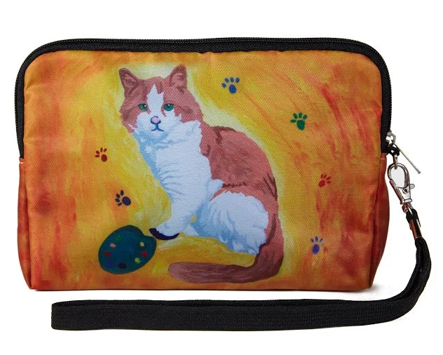 Cat Signature Wristlet - Paw in the Paint