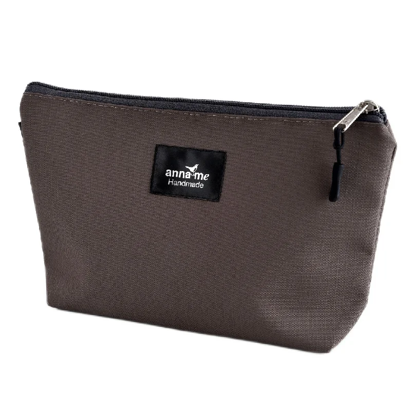 Ripstop Brown Make-up Bag - Large