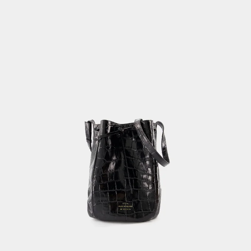 Medium Shoulder Bag - Chylak - Leather - Black