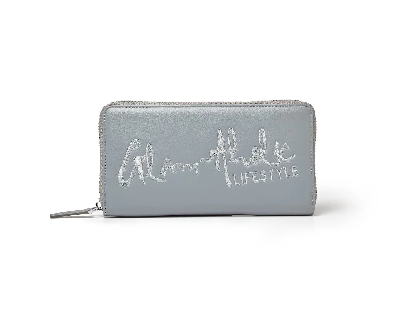 SIGNATURE LOGO JUMBO WALLET GRAY