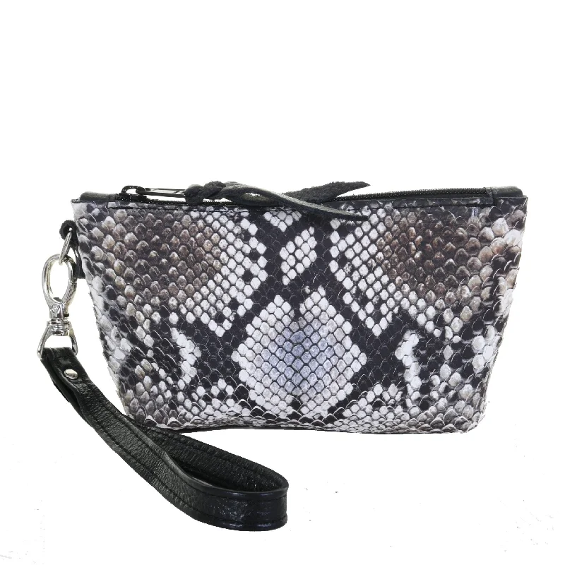 SMP08 - Cobra Lux Snake Print Small Makeup Pouch