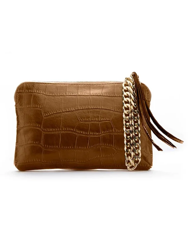 ZIP POUCH | WRISTLET | CARAMEL