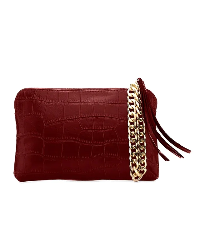 ZIP POUCH | WRISTLET | CHERRY