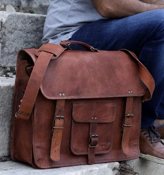 Vintage Brown Leather Bag