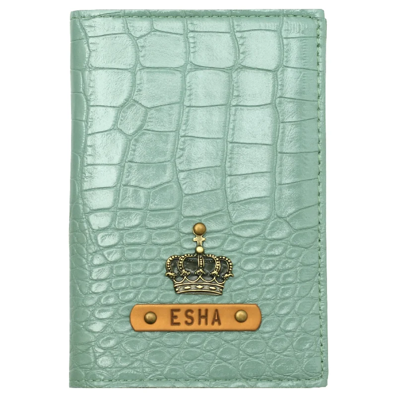 Aquamarine Vegan Executive Passport Wallet