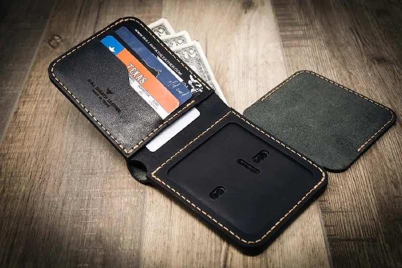 Badge Bifold Wallet - Black