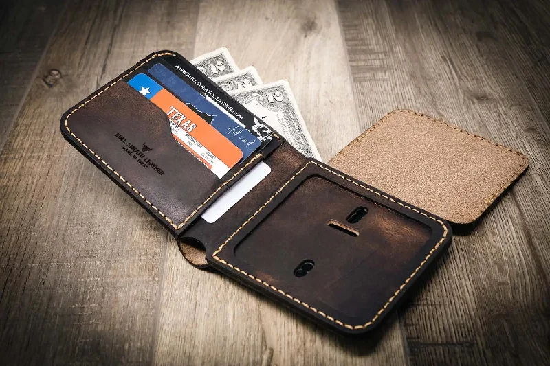 Badge Bifold Wallet - Walnut Brown