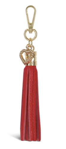 Bag Tassel - Red Leather