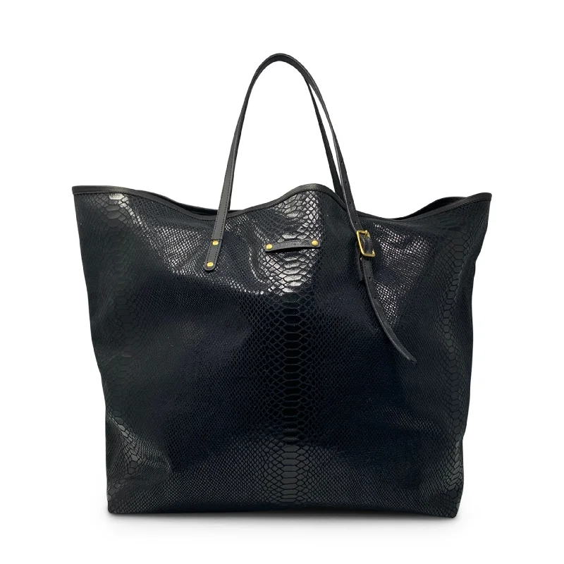 Black Snake Oversized Tote