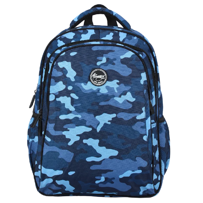 Blue Camouflage Midsize Kids Backpack