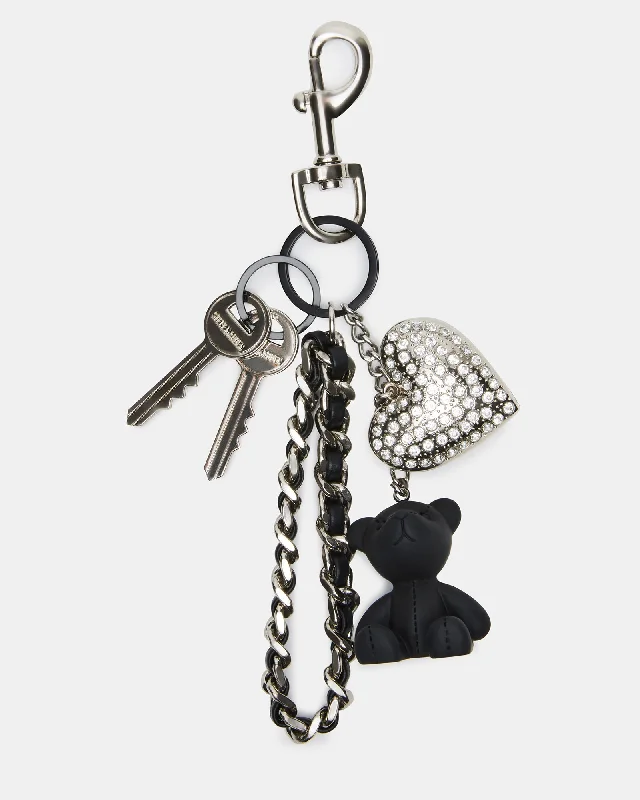 BEARY BAG CHARM BLACK