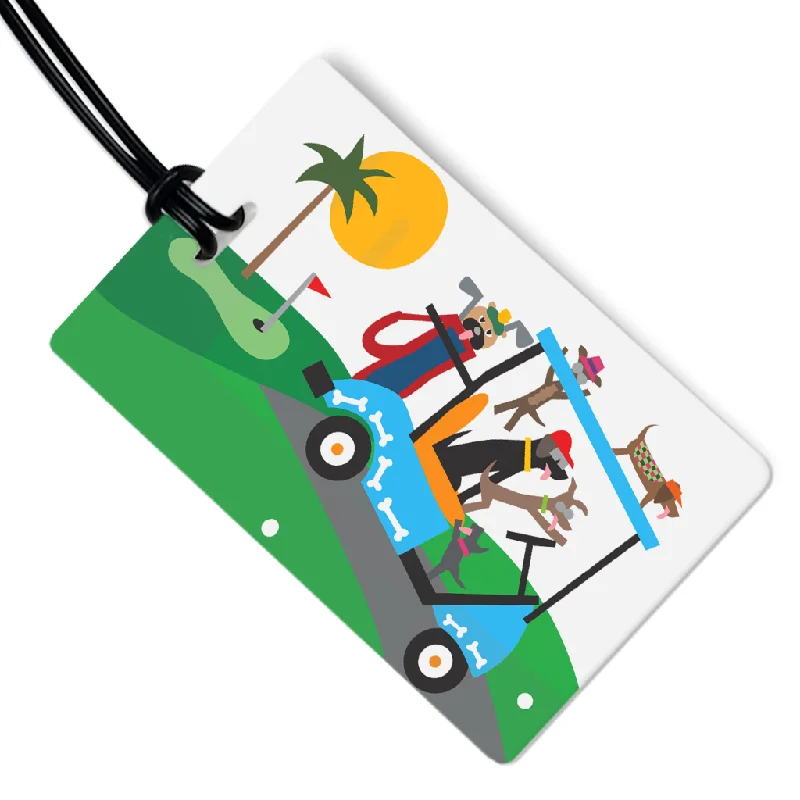 Doggie Golfers Luggage Tag