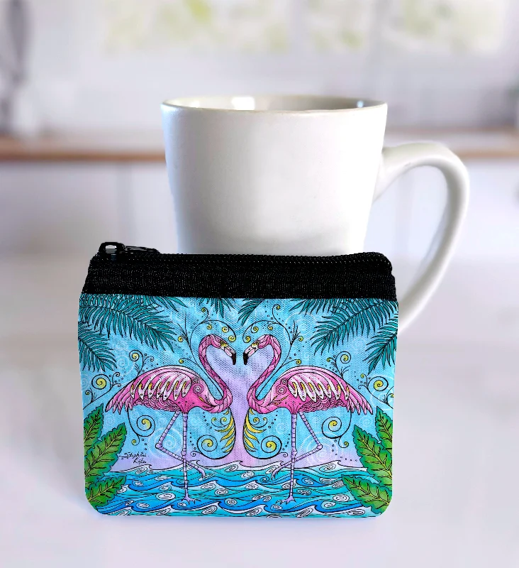 Flamingo Love Coin Bag