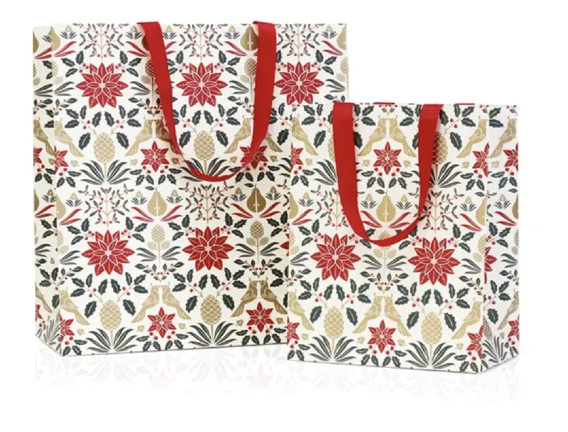 Gift Bag - Poinsettia Red