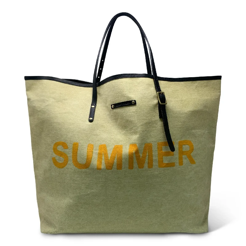 HANDPAINTED SUMMER TOTE