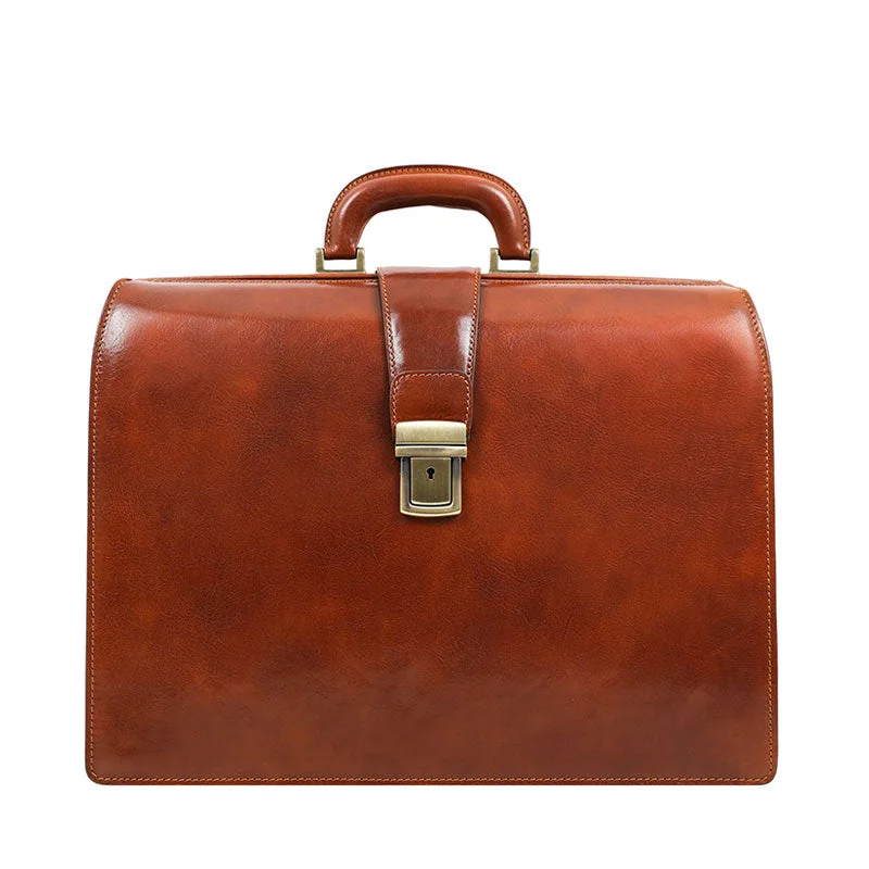 Large Leather Briefcase - The Firm