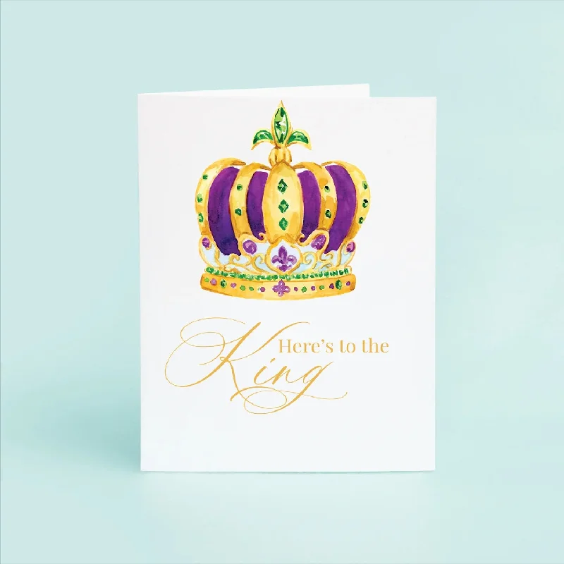 Mardi Gras King Crown Greeting Card