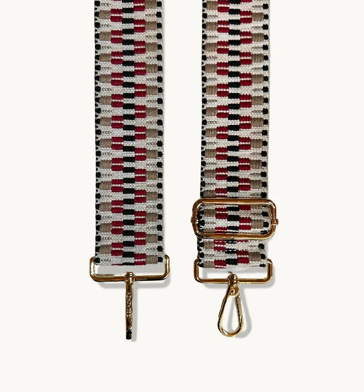 Red and Black Zigzag Strap