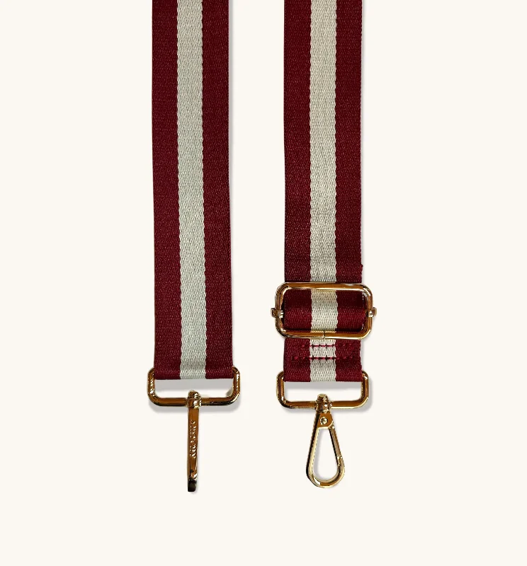 Red And Stone Stripe Strap