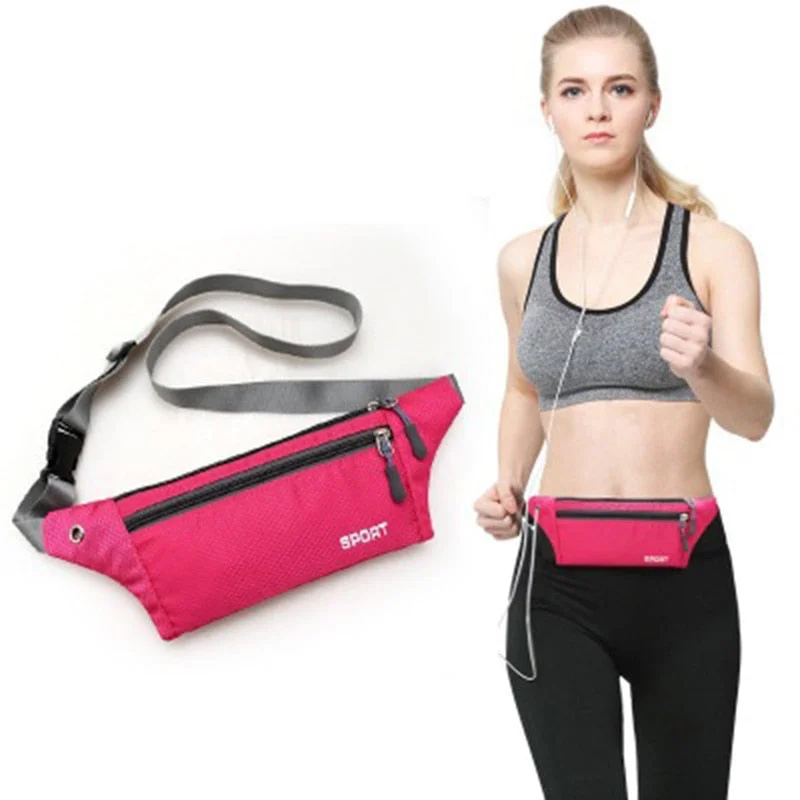 Running Sport Gym Bags Outdoor Sprots Hiking Cycling Waist Bag Pouch Portable Fitness Equipment Waterproof Nylon Package Bags 25