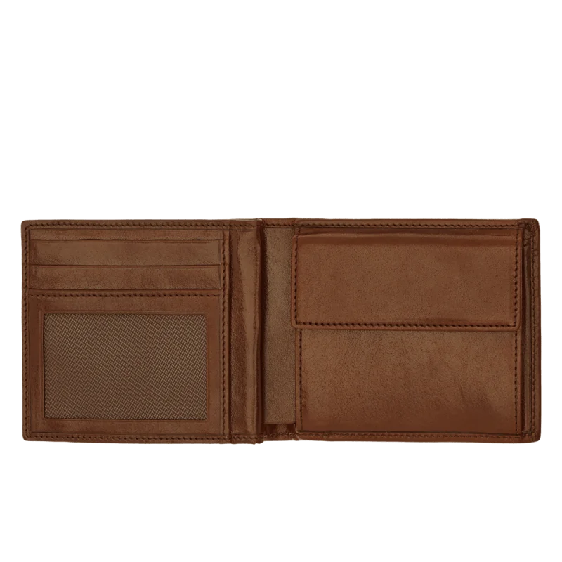 The Bridge Story Uomo Men's Wallet with 8 CC Slots and Coin Pouch