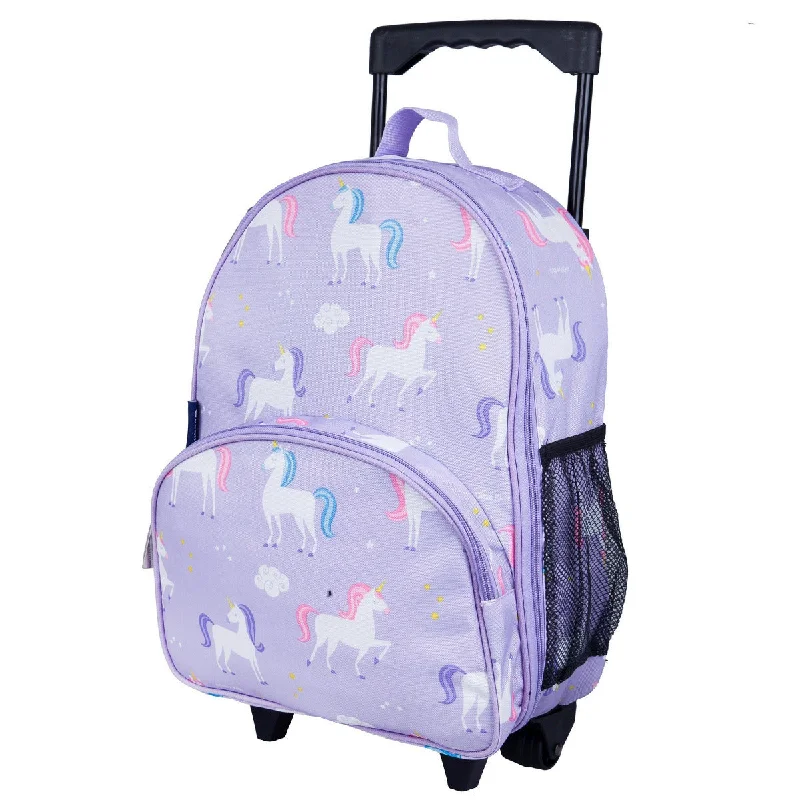 Wildkin Olive Kids Unicorn Rolling Luggage Trolley School Bag